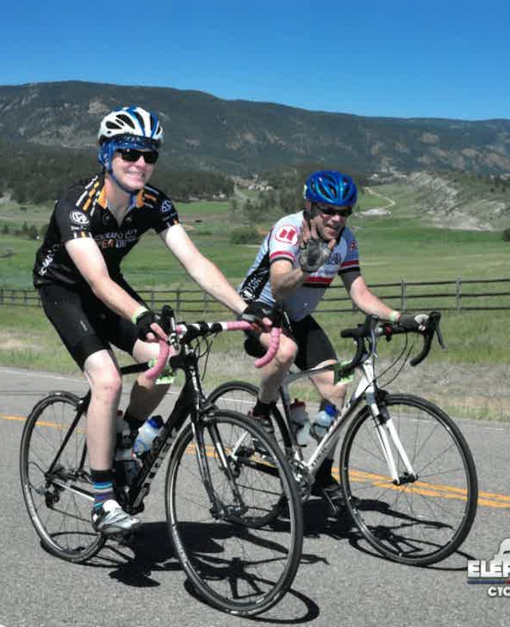 Joe and his son on a bike ride, one of his favorite activities | photo courtesy of Joe Levi