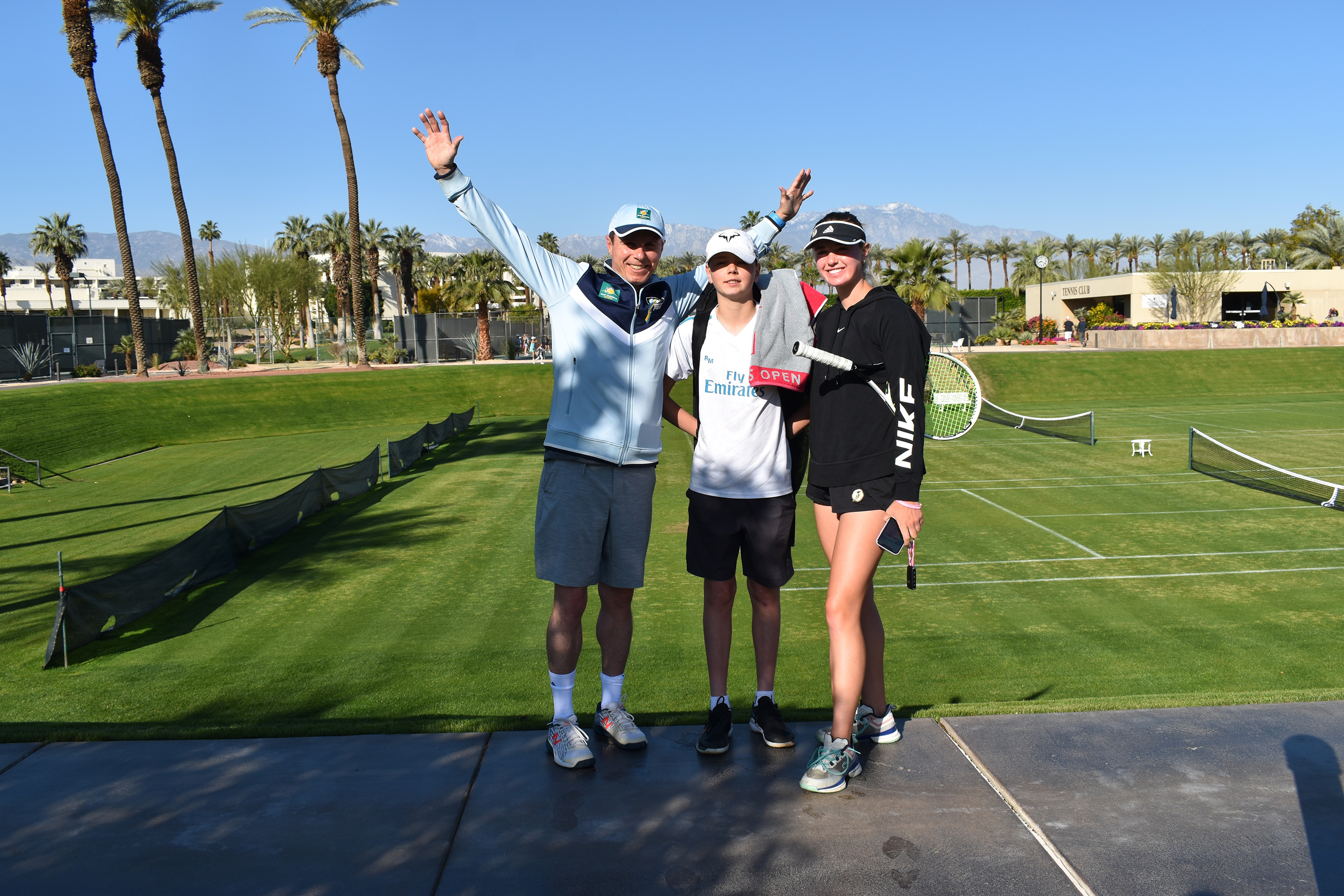 Rob and family at Indian Wells, CA