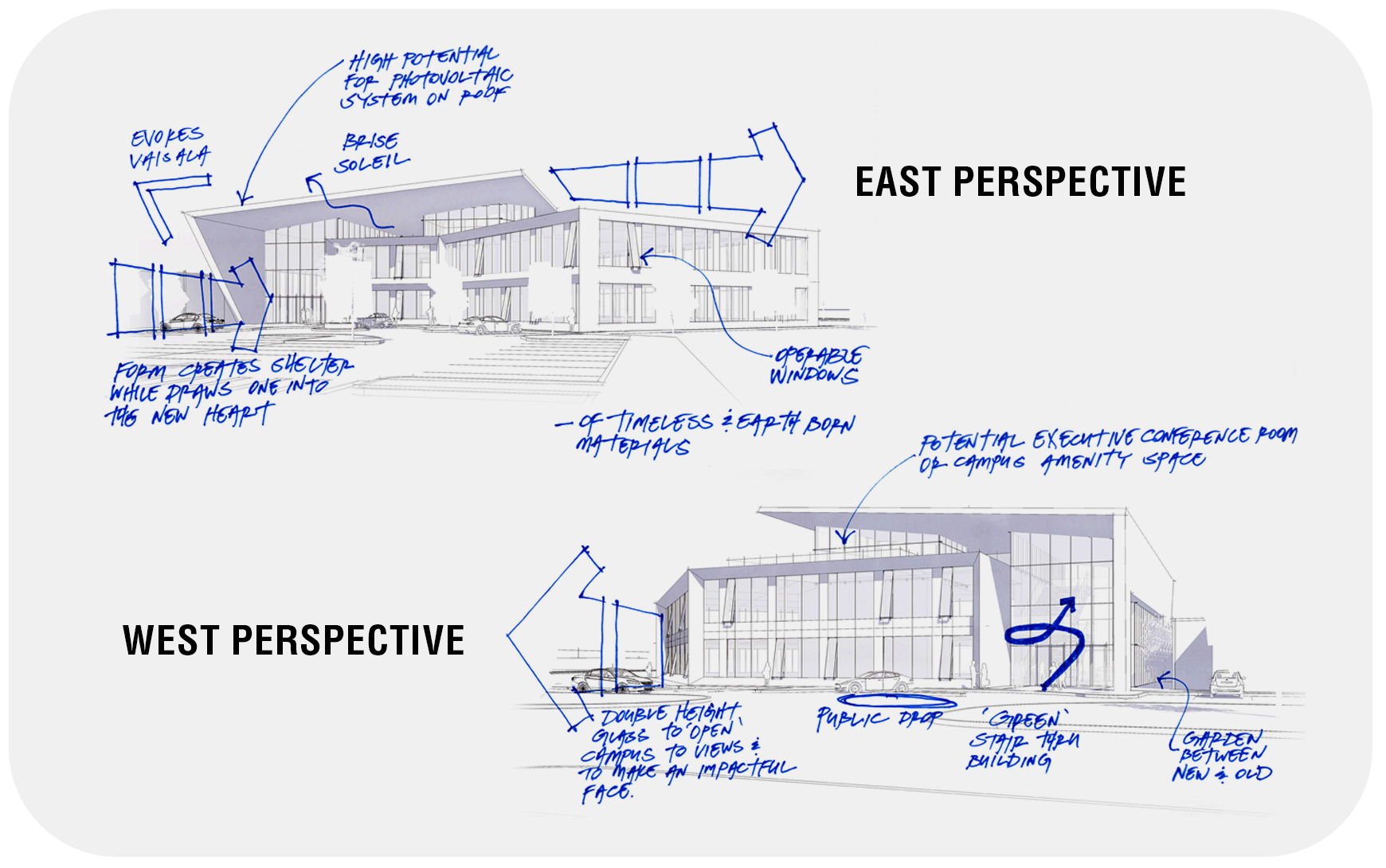 Design renderings, emphasizing connection with building occupants and nature | OZ Architecture
